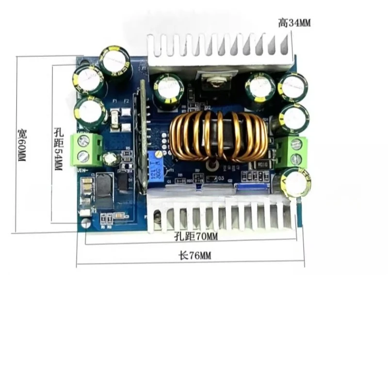 500W Buck Boost Constant Voltage Current Adjustable Power Module DC12-95V to 1.5-90V 18A