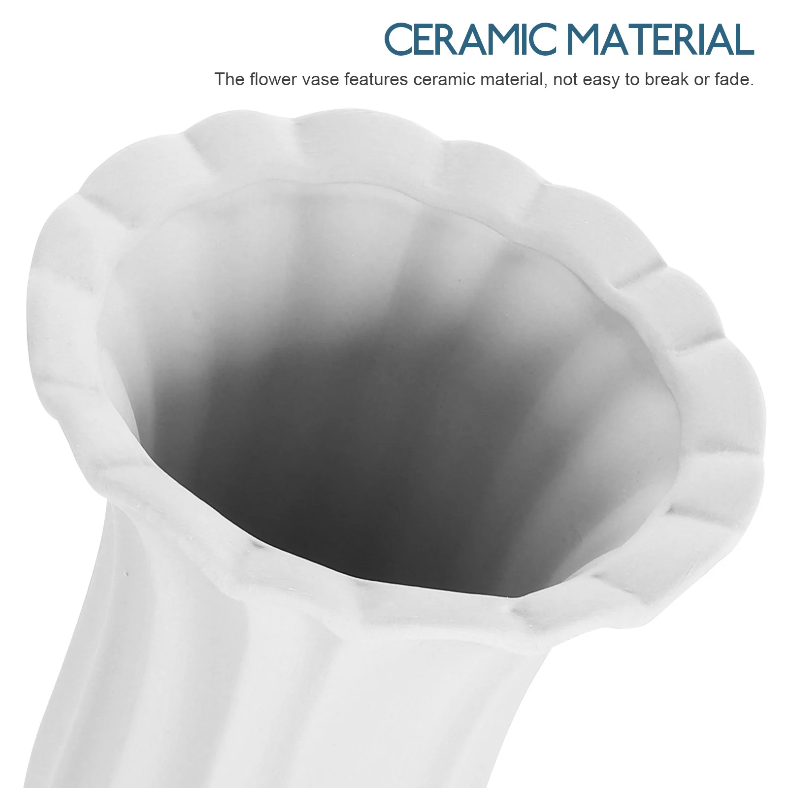 

Ceramic Cemetery Vase for Graves Outdoor Memorial Flower Holder Roman Column Design Graveyard Flower Pot Decorative Urn Planter