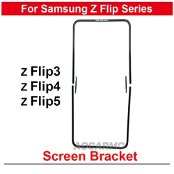 Für Samsung Galaxy Z Flip 3 4 5 Z Flip5 Flip4 Front bildschirmst änder mittlere Lünette Rahmen LCD-Display Halterung Kunststoff Hoder Reparatur