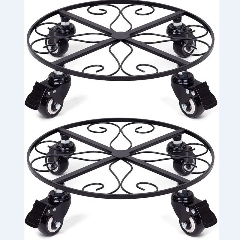 mobile-wrought-iron-flower-stand-with-wheels-modern-simple-indoor-floor-to-ceiling-balcony-flower-stand-green-dill-plant-stand