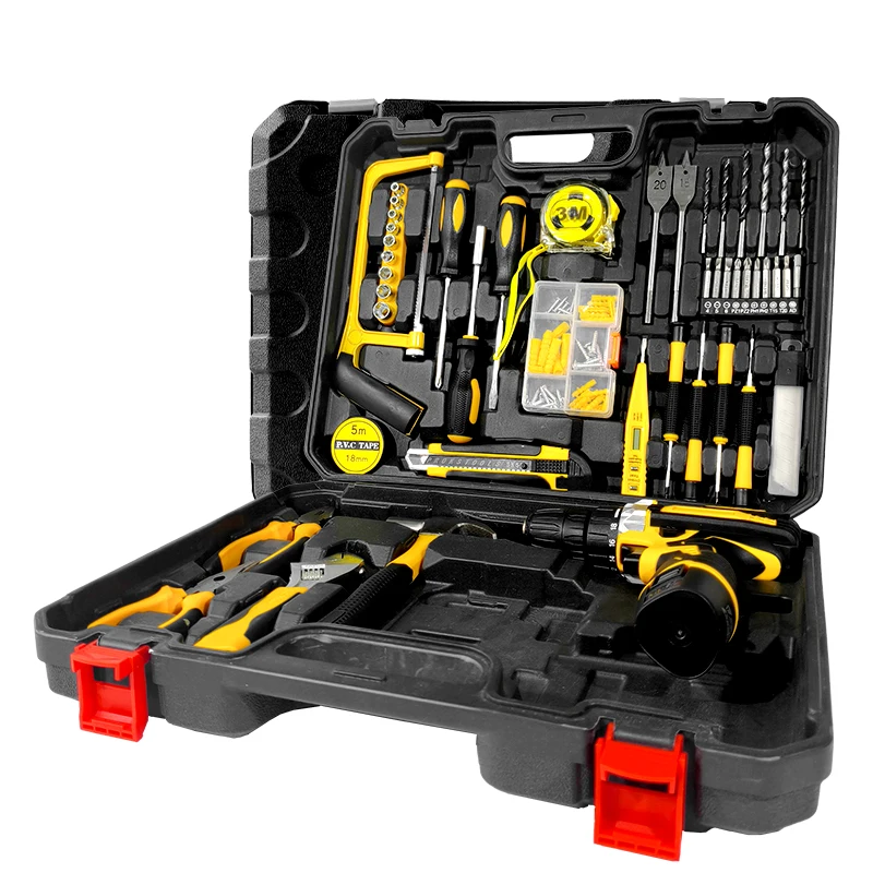 

YaJin Portable Multi-Functional Power Tools Set Hybrid Electric Manual Screwdriver Included with OEM Support Hard Case Package