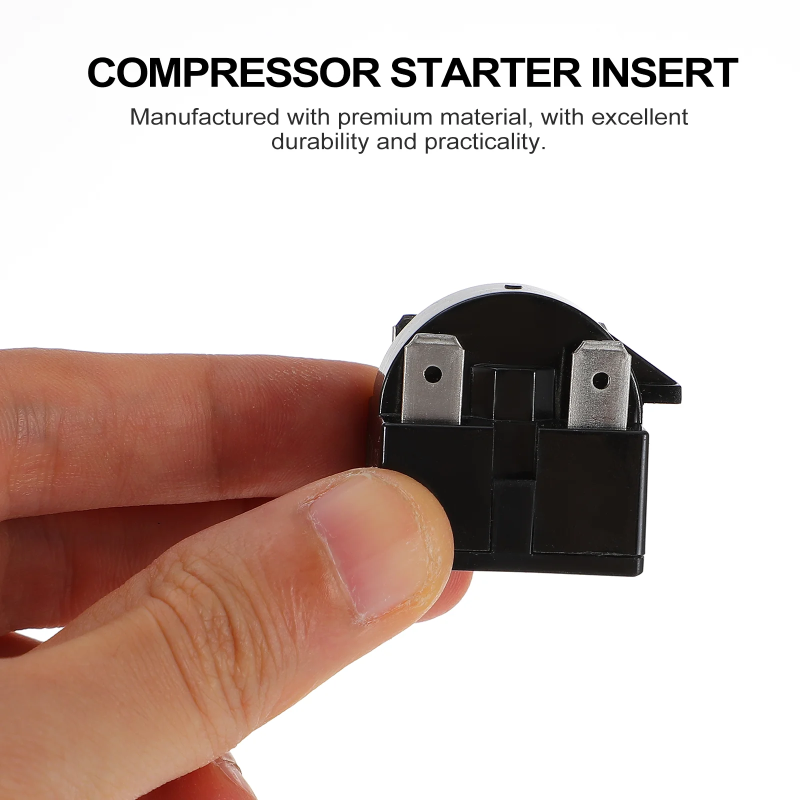 4 Pcs Starter Insert Device Fridge Relay Condiment Run Capacitor Freezer Penetration Compressor