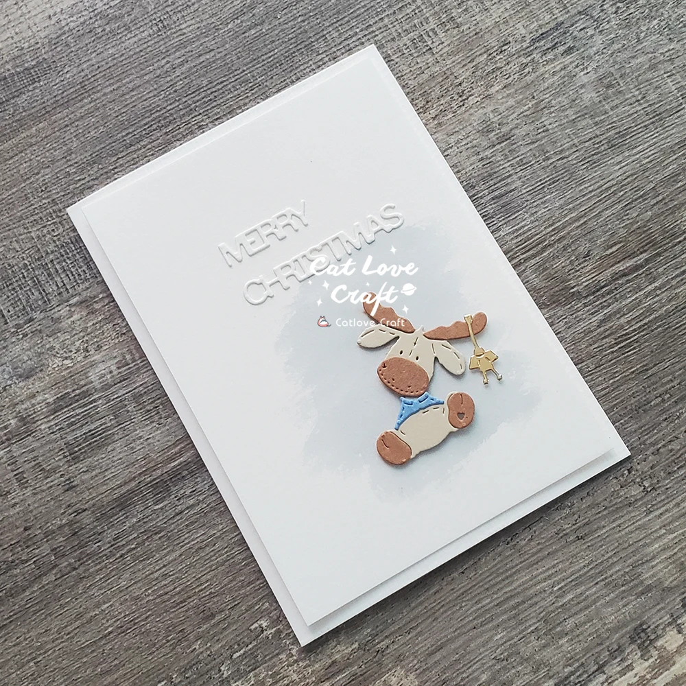 Catlove Niedliche Weihnachtstiere Metall-Stanzformen Scrapbooking-Schablone Stanzwerkzeug für Kartenherstellung DIY-Handwerk Prägung Neue Stanzformen – Detail 15