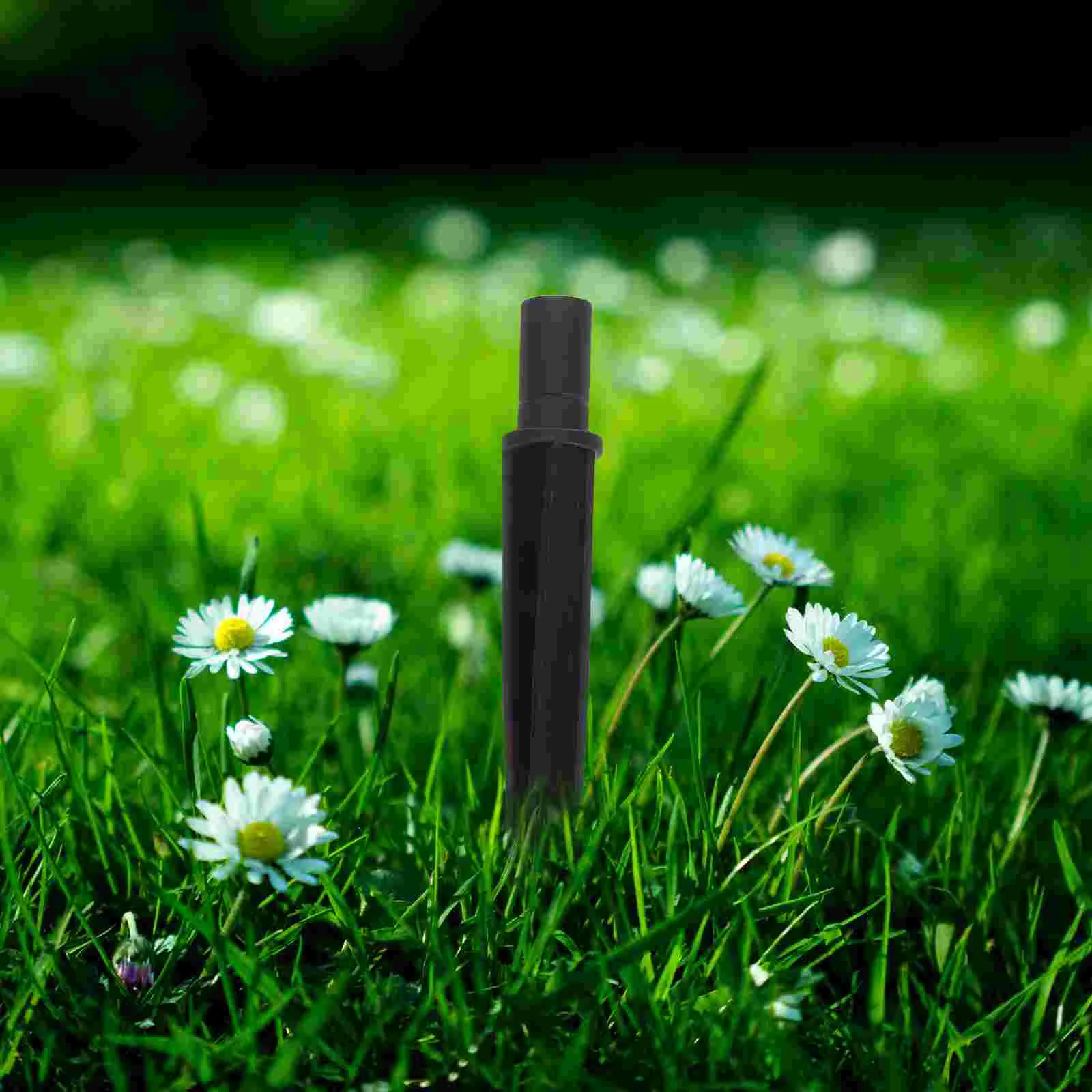 10 Pcs Outdoor Solar Lights Land Garden Lamp Stakes Ground Floodlight for Plastic Spike Black