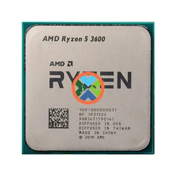AMD-Processeur CPU Ryzen 5 3600 R5 3600 3.6 GHz, 6 cœurs, 12 threads, 7NM, 65W, L3 = 32M, Socket AM4, 100-000000031