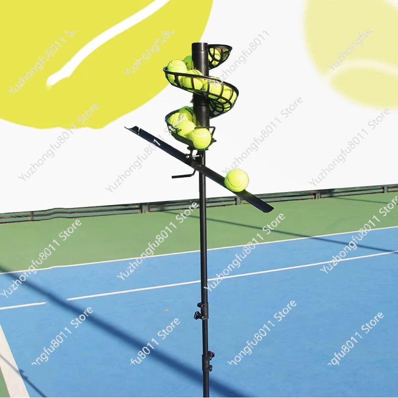 Tennis Automatic Ball Machine Crash Ball Trainer Beginner Kids Single Swing Exerciser Teacher Ball Feeding Machine