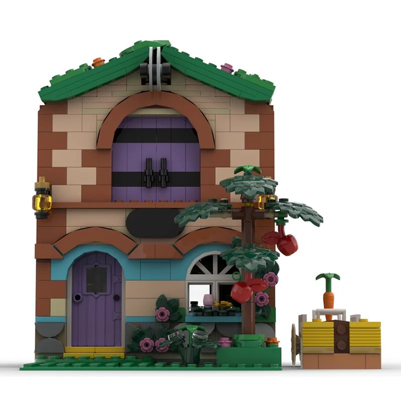 مدينة شارع عرض Moc قوالب بناء مزرعة منزل نموذج التكنولوجيا وحدات نموذج لعبة المكعبات لتقوم بها بنفسك تجميع البناء الهدايا #5