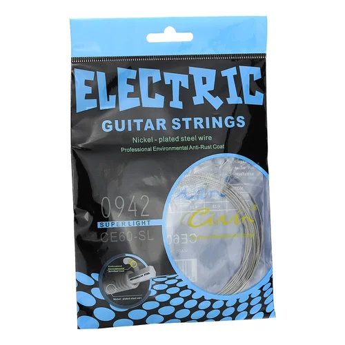 Imagen 2 del producto Gearlly 10 juegos de cuerdas de guitarra eléctrica aleación niquelada bobinado núcleo de acero 0942 para cuerdas de guitarra al por mayor