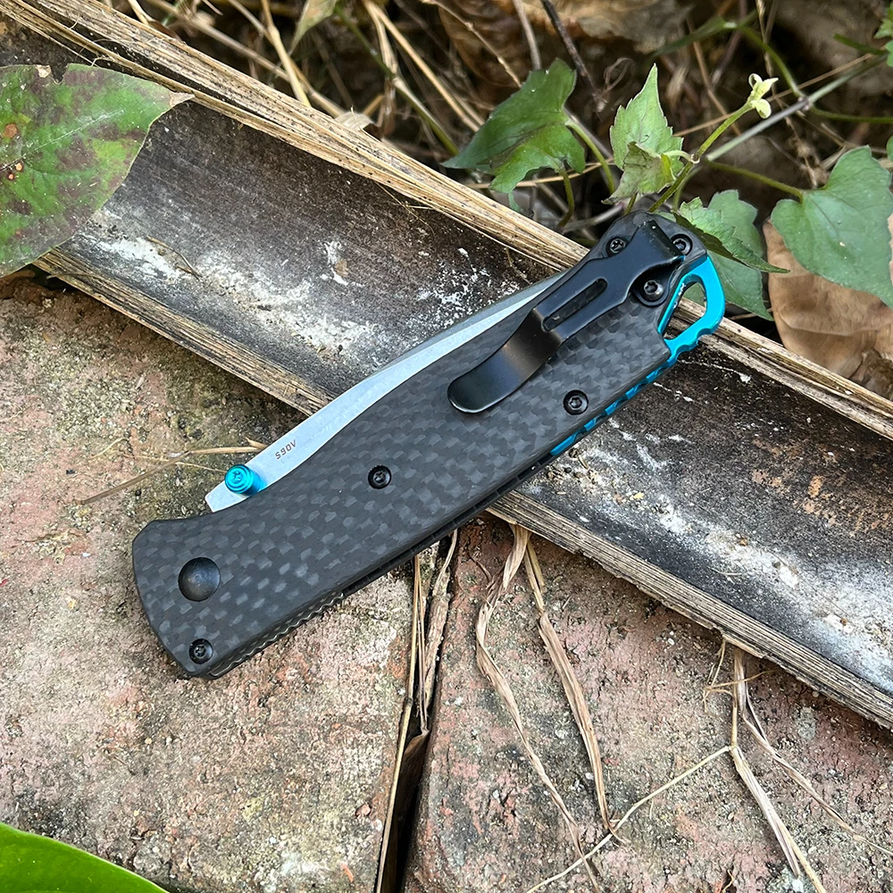 عالية الجودة BM 533 535 940 سكين جيب قابل للطي S35V شفرة فولاذية ألياف الكربون مقبض الصيد في الهواء الطلق التخييم EDC أداة هدية #6