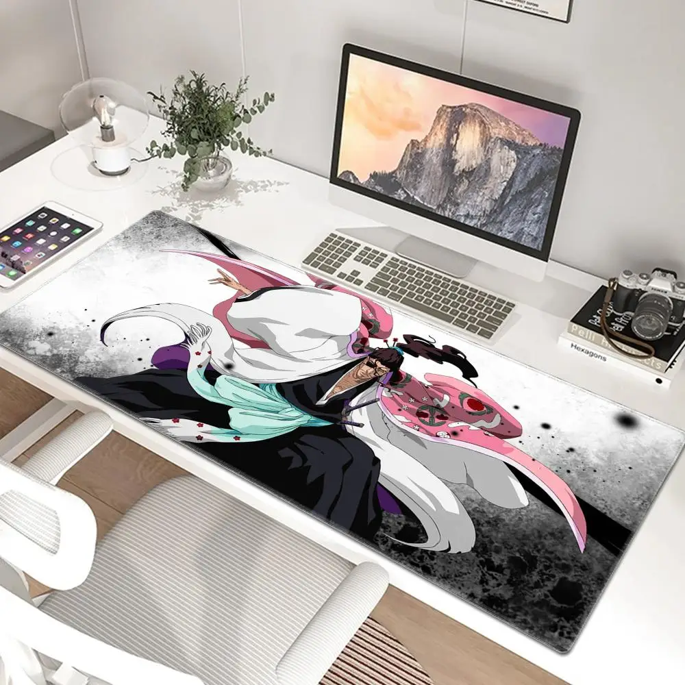 Bleach Kyoraku Shunsui Mouse Pad Tablet mouse Pad Laptop xl desktop mate, cute HD Rainbow Gaming keyboard pad, Player, 90x40