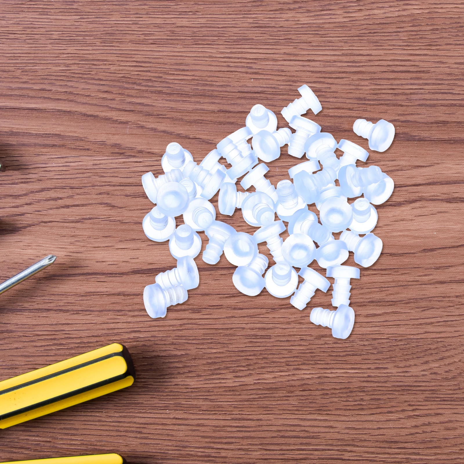 

50PCS Foot Nails Dust-proof Clear Silicone Grippers Durable Easy Clean Anti-slip Desk Chair Furniture Leg Protectors