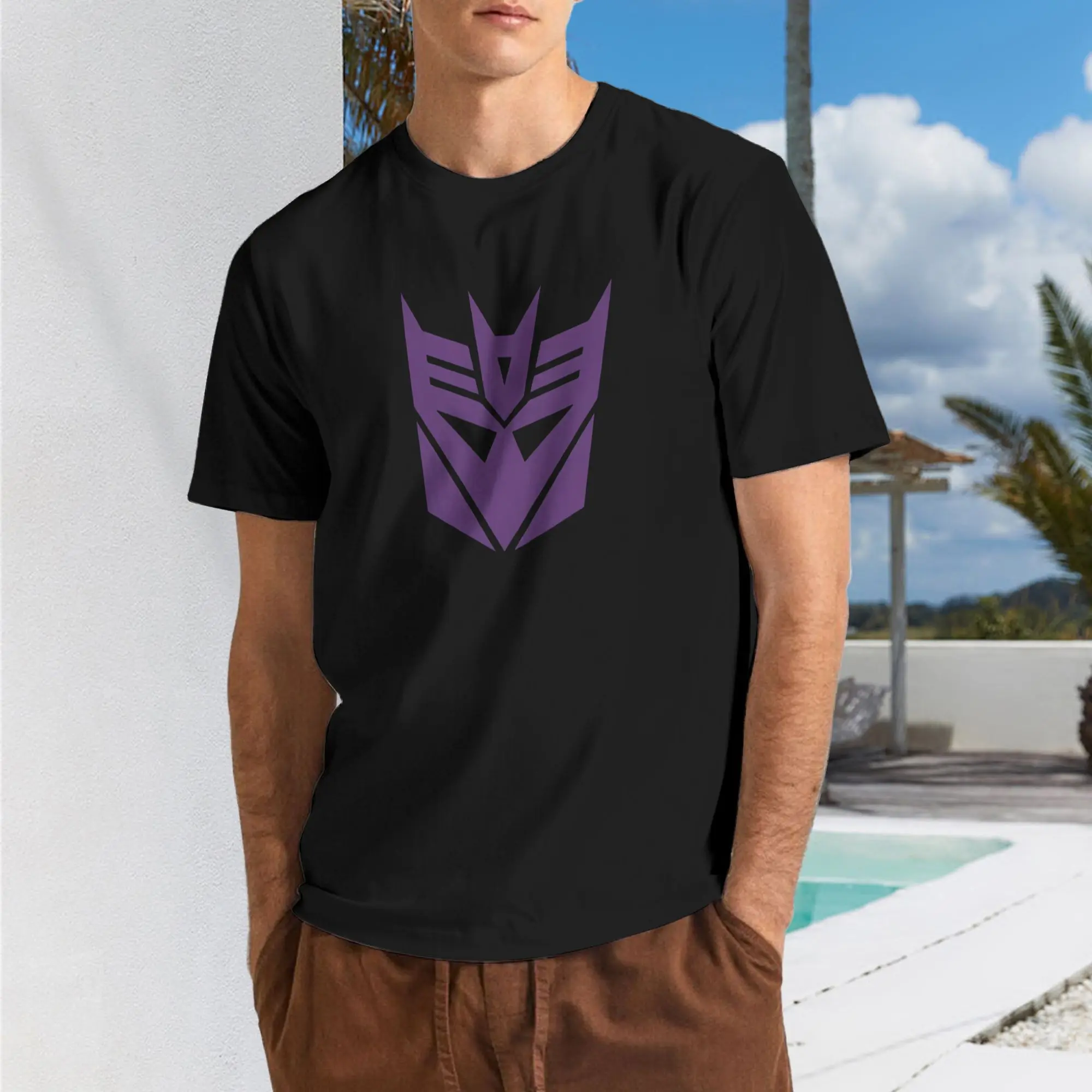 

New 2025 yaer Decepticon Symbol t shirt men sleeve shirt