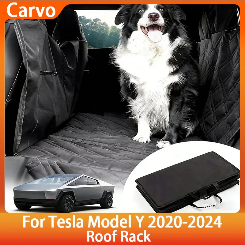 

Dog Seat Cover for Tesla Cybertruck Accessories 2025 2024 Widened Waterproof Pet Rear Seat Mat Comprehensive Protection