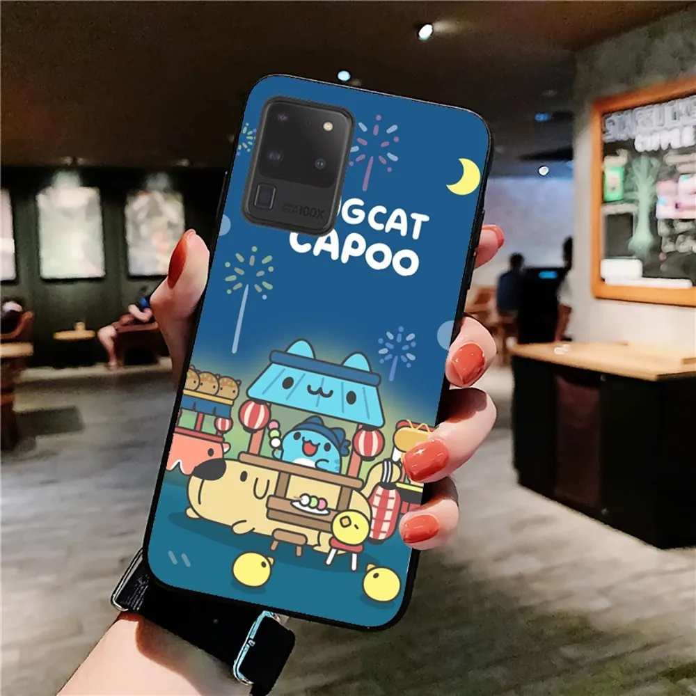 Bugcat Capoo cartoon Phone Case For Samsung S 9 10 20 21 22 23 30 23plus lite Ultra FE S10lite Fundas