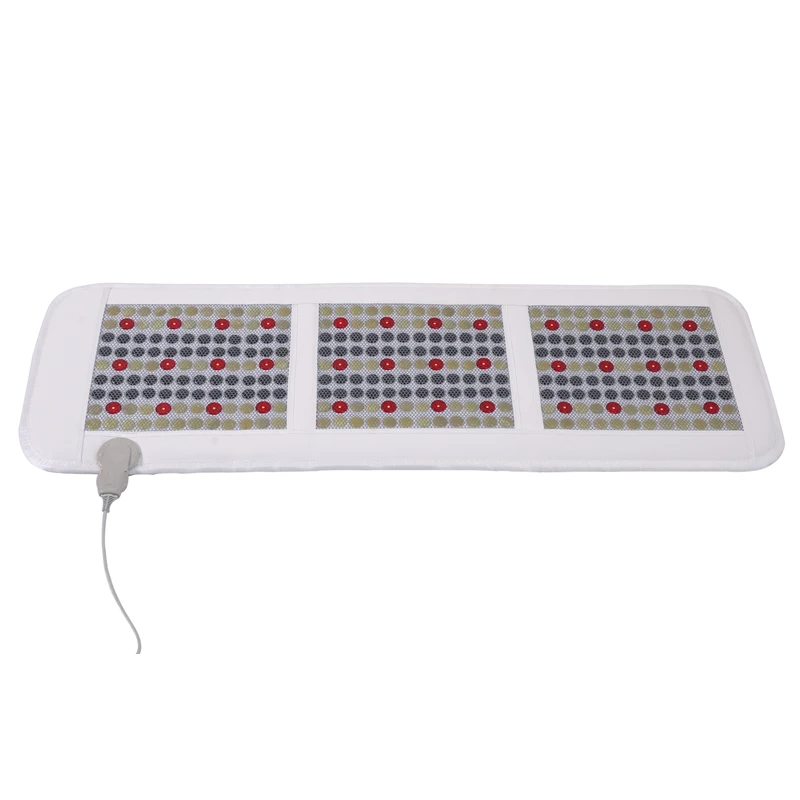 VLF health mattress jade tourmaline LED photon light heating physiotherapy mat FIR stone PEMF mat