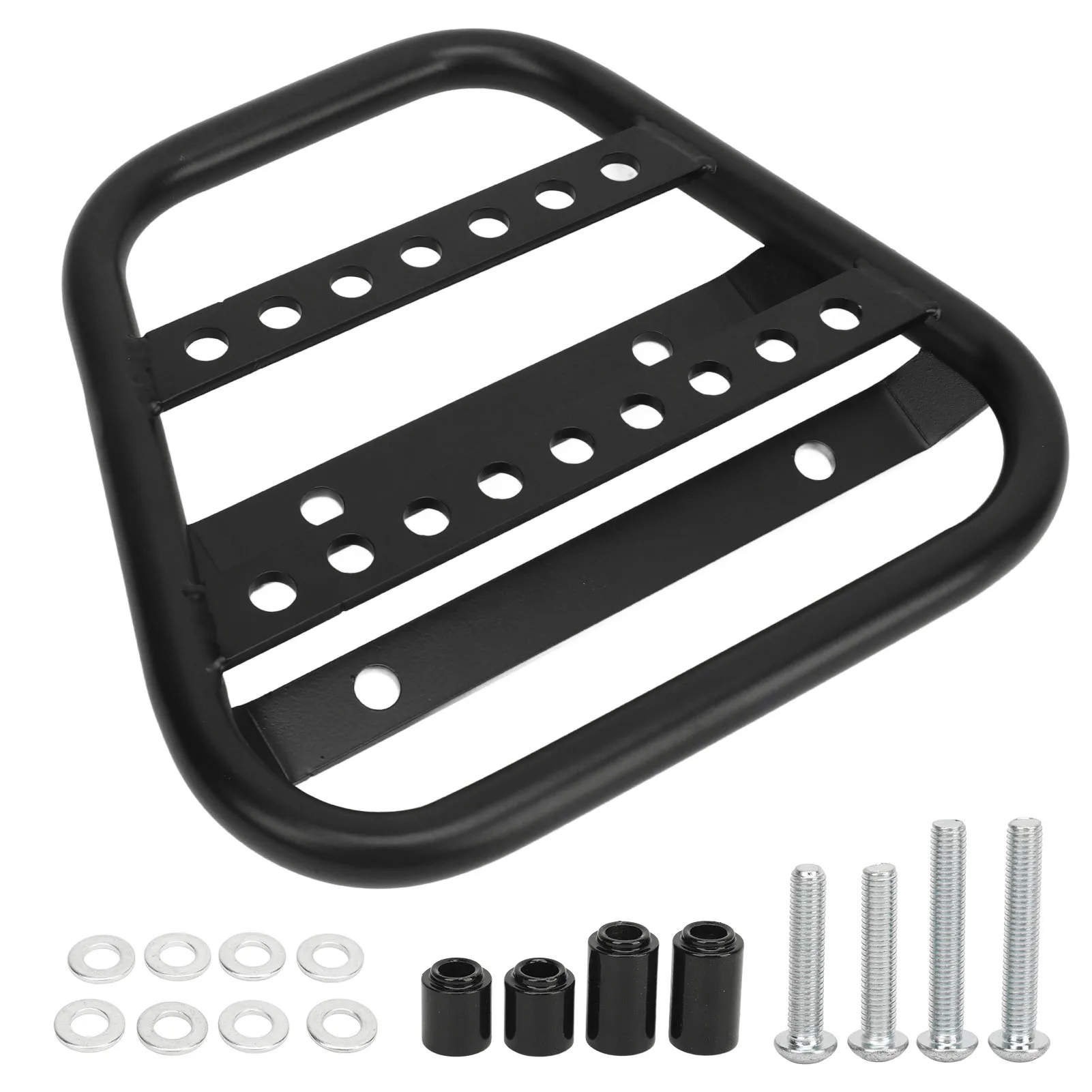 Suporte de bagagem traseira rack elegante robusto seguro prateleira de bagagem traseira da motocicleta para rua scrambler