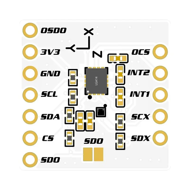 A20F-2X LSM6DSV + QMC6309 Module, Made For Slimevr Trackers For Smol Slime Trackers, Replacement ICM-45686 + QMC6309 Module - view 3
