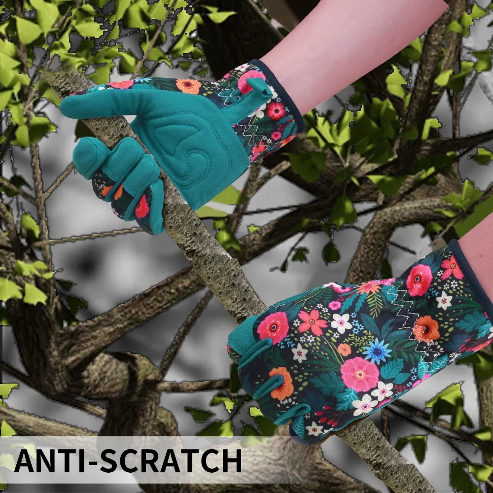 Garden Gloves for Weeding Working Digging Planting Gardening Gloves with Grip Thorn-Proof Puncture-Resistant Work Glove