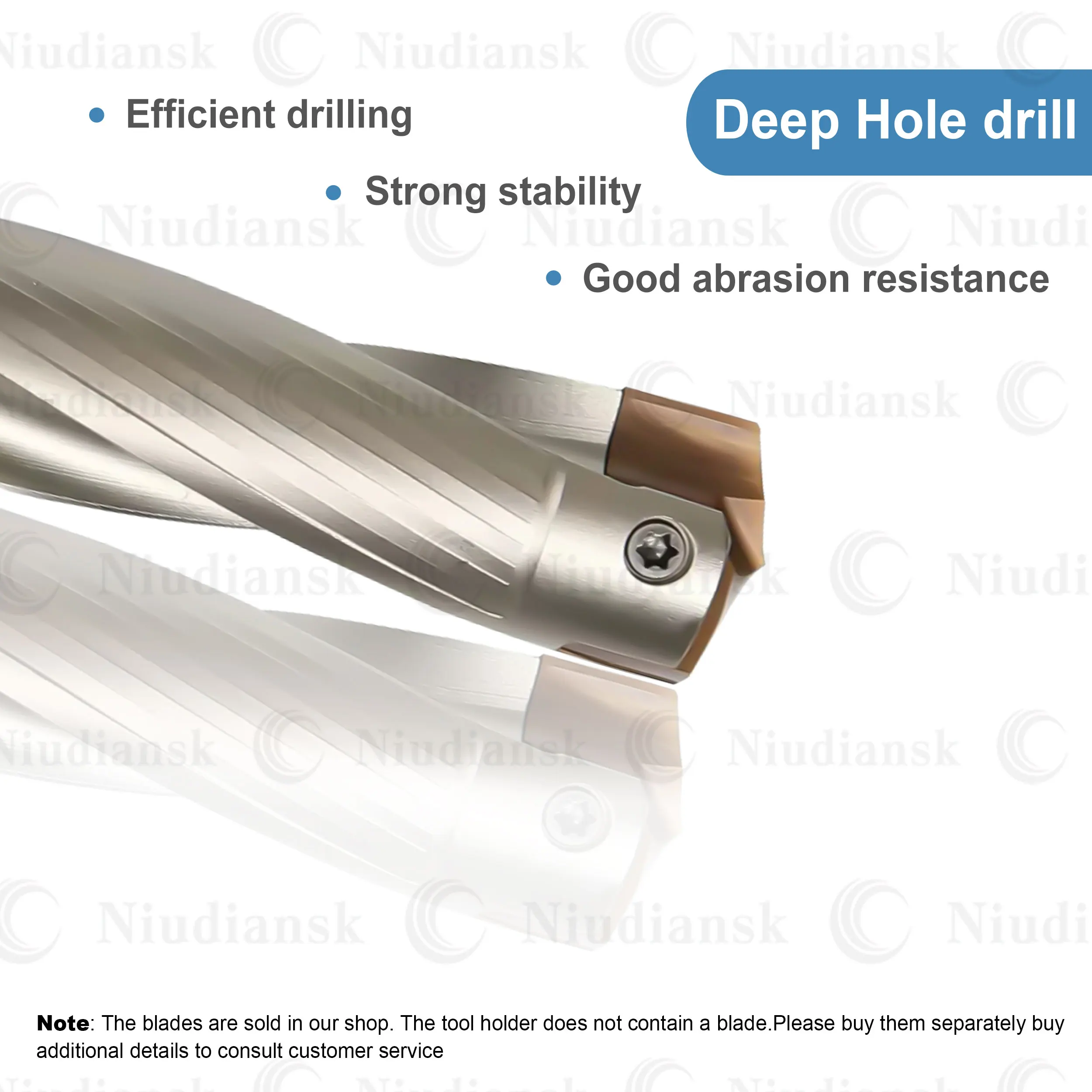 CNC Lathe Tools C20 25 32 3D 5D 8D Deep Hole Drilling Holder JCD Crown Drill Rod Used For HCD Insert High-speed Violent Drilling