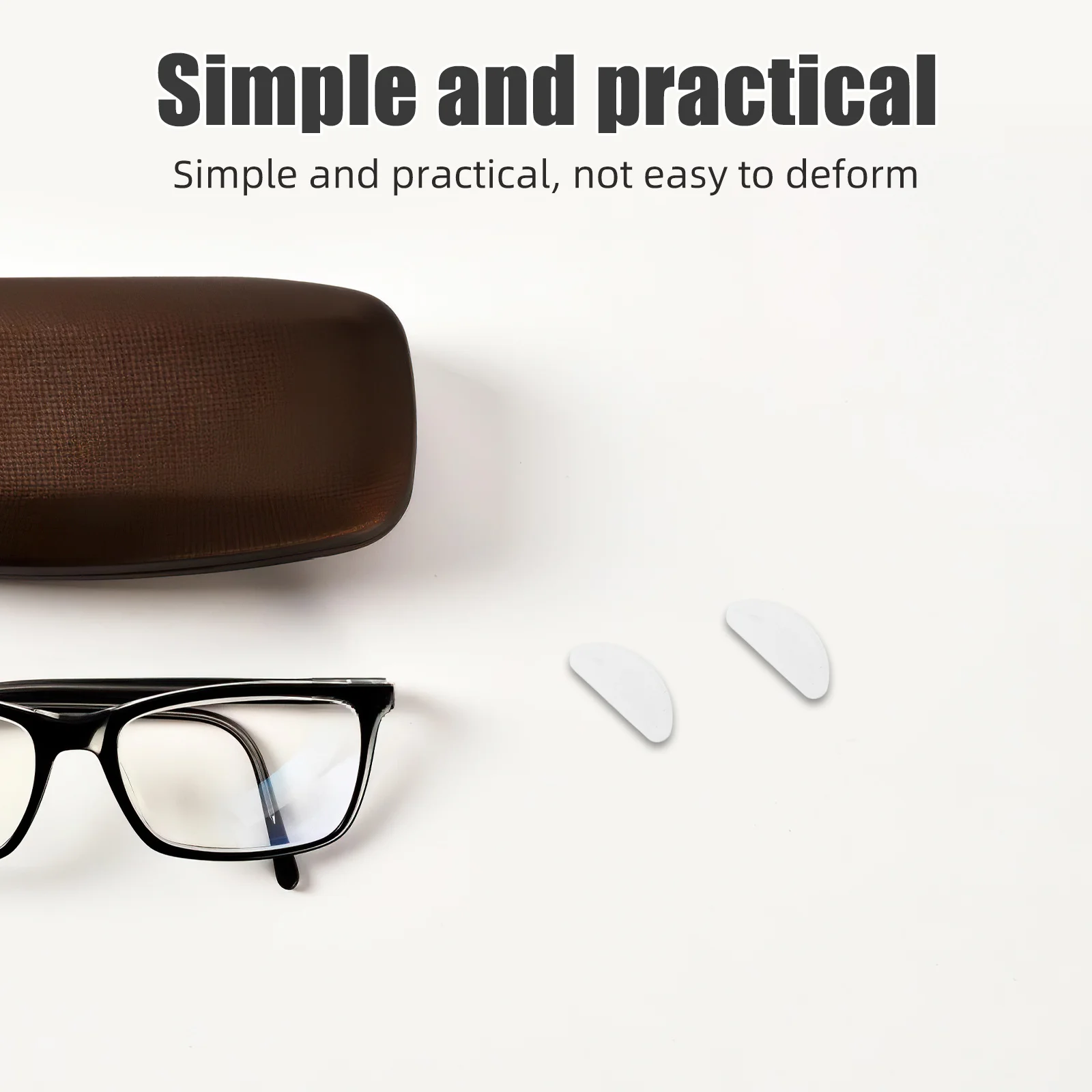 

20 Pairs Glasses Nose Pad Adhesive Pads Eyeglass Covers Raise up Silicone Silica Gel Bridge Self-adhesive Soft Cushion