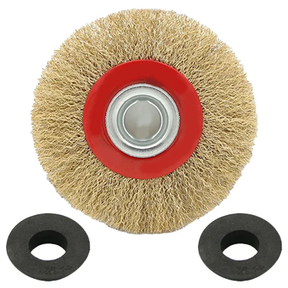 Machine Parallel Copper Plated Polished Steel Wire Wheel Stainless Steel Wire Polishing Tool Tool Accessories Professional Tools