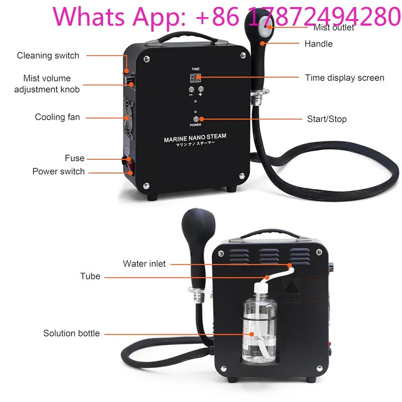 1300W Nano Steam Blue Light Hair Salon Steamer - Multifunctional Deep Conditioning Spray Tool for Hair Care