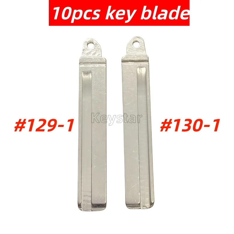 

keystar 10pcs/bag HYN6 HYN6R Original Car Key Blade HY18 HY18R Flip Key Blank for Hyundai Solaris Santa Fe Kia RIO Sorento