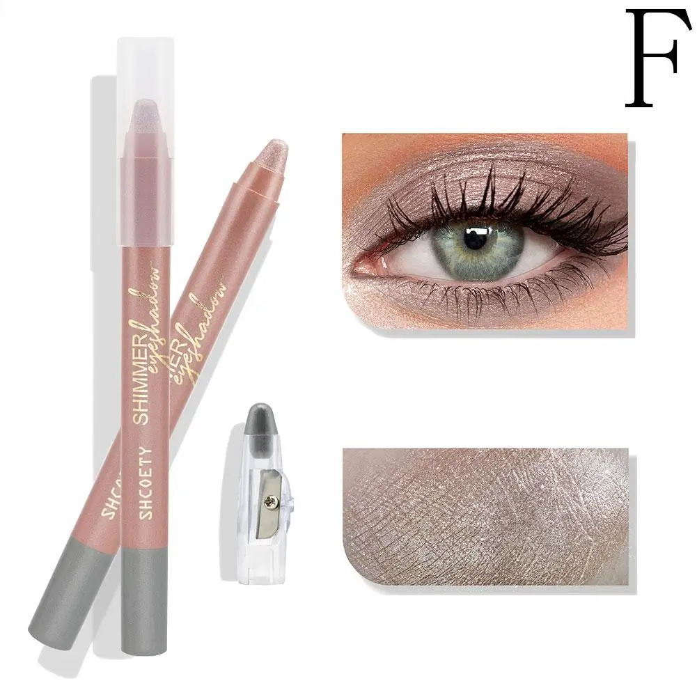 Waterproof Pearlescent Eyeshadow Pencil Stick Long Shadow Lasting Silkworm Shimmer Stick Liner Eyes Eye Glitter Tools Makeu N5I4