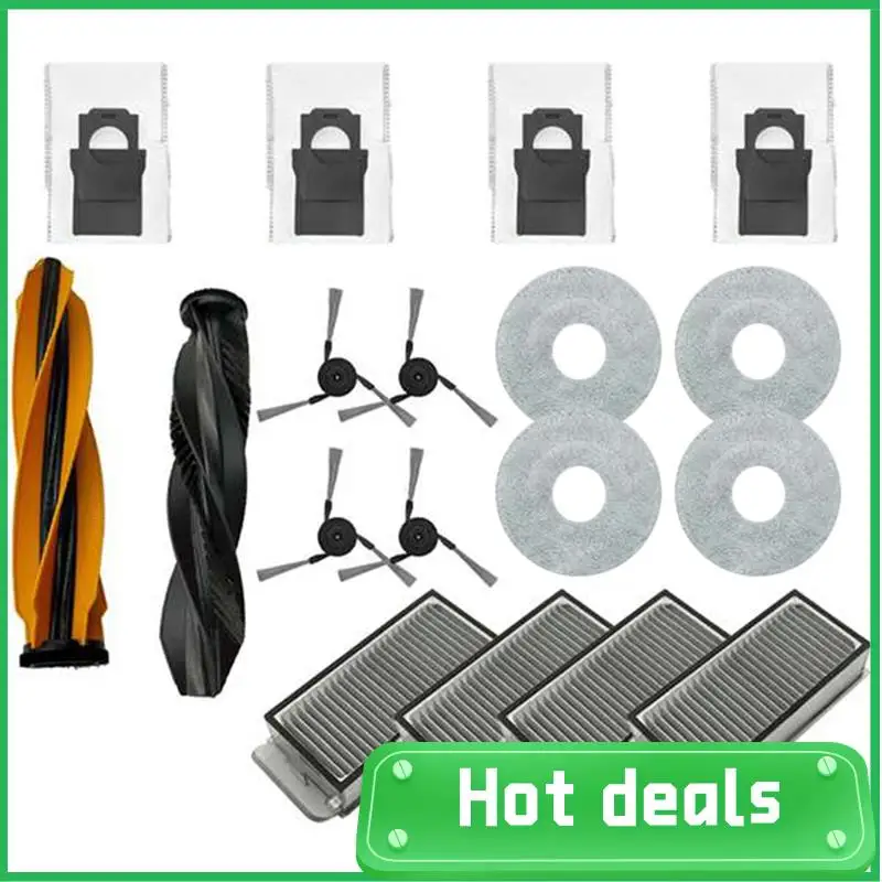 A74X-متوافق مع Dreame X50 Ultra Accessories فرشاة جانبية رئيسية فلتر Hepa ممسحة قماش كيس لجميع الغبار استبدال أجزاء