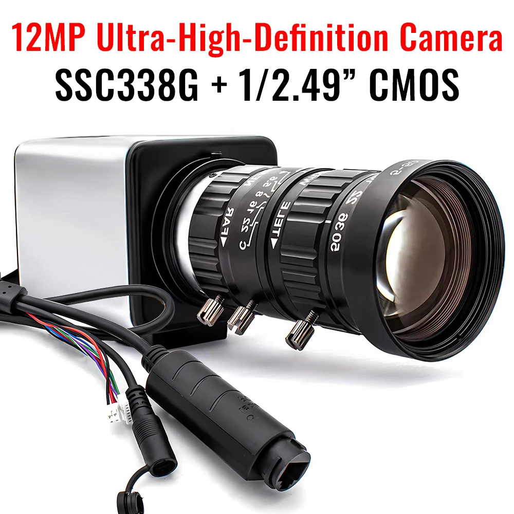 4K POE IP Camera 12MP SSC338G+1/2.49