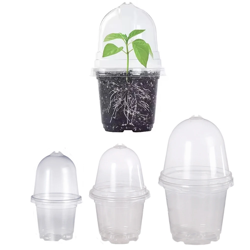 10pcs Seed Plant Nursery Pots Plastic Easy Use Plant Contai Mini Flowerpot Inside Succulents Gardening Supplies Planters