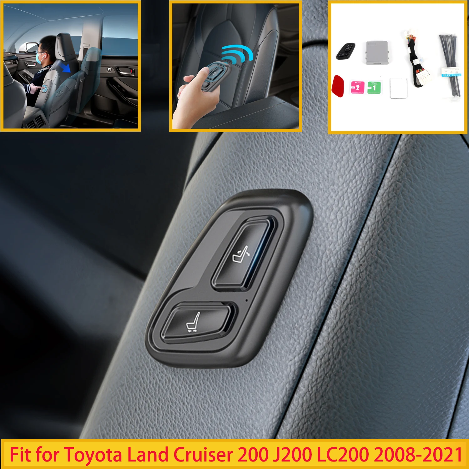 

For Toyota Land Cruiser 200 J200 LC200 2008-2021 Passenger Side Wireless Button Power Seat for Toyota Highlander XU40 2008-2013