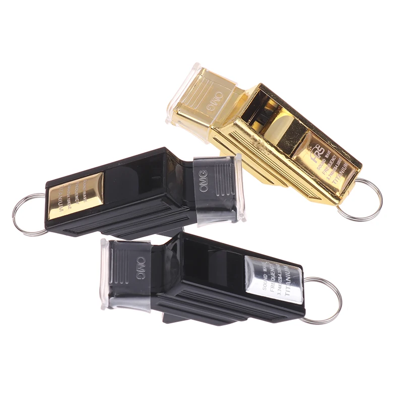 

New Professional Football Referee Whistles With Lanyard Box Big Sound Plastic Whistles Basketball Whistles Coach Equipment