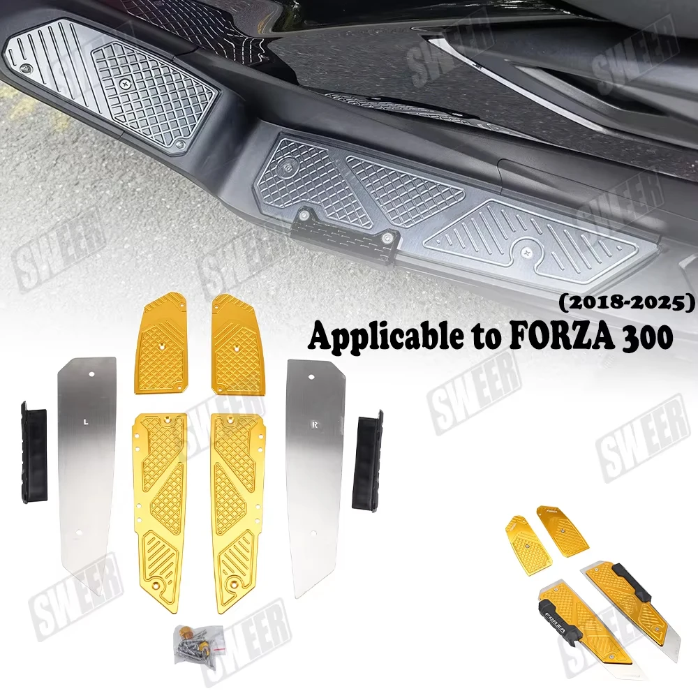 New Release Suitable for NSS350 FORZA300 pedal aluminum alloy pedal foot pad motorcycle 18-25