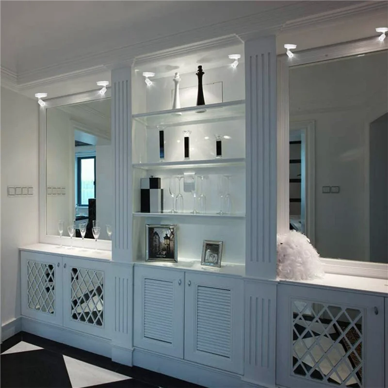 

A92P Беспроводные точечные светильники Акцентные светильники на батарейках Внутренний светодиодный прожектор с регулируемой яркостью В любом месте Вращающийся настенный светильник (6 шт.)