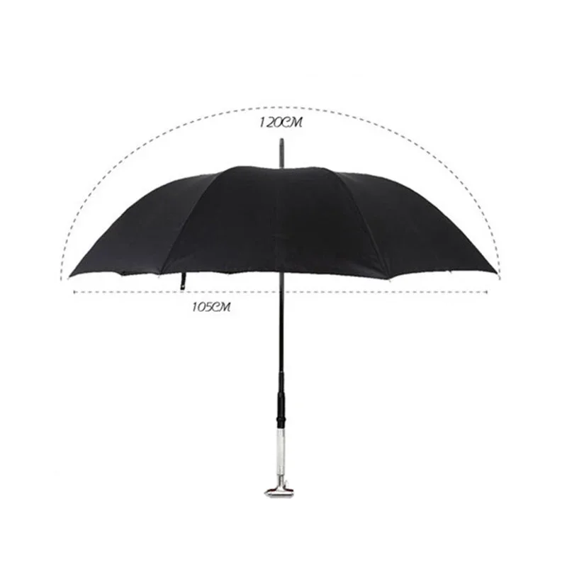 Multifunctional Long Handle Umbrella Windproof Self Defense Umbrella Broken Window Car Safety Hammer Sword Umbrellas Parasol