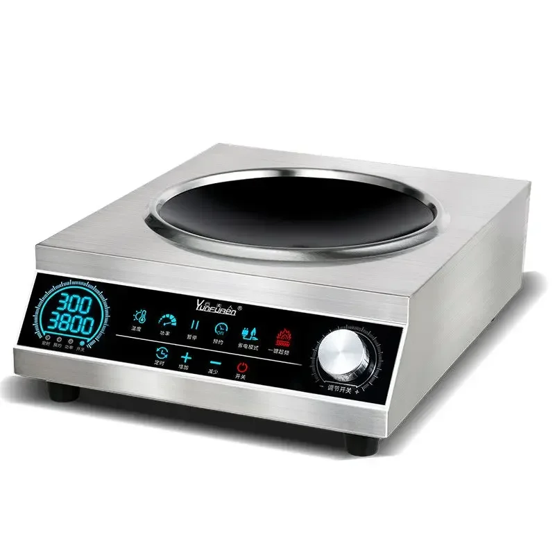 new style Commercial household induction cooker,  concave high-power stir fried vegetable electric fryer