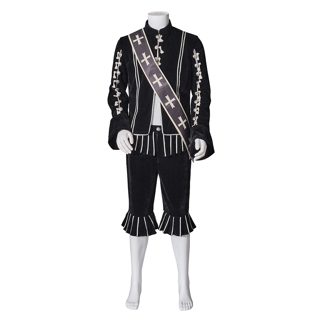 

The Four Musketeers Cosplay Richard Chamberlain Costume Elizabeth Tudor Nobleman King Medieval Renaissance Men's Gown Outfits