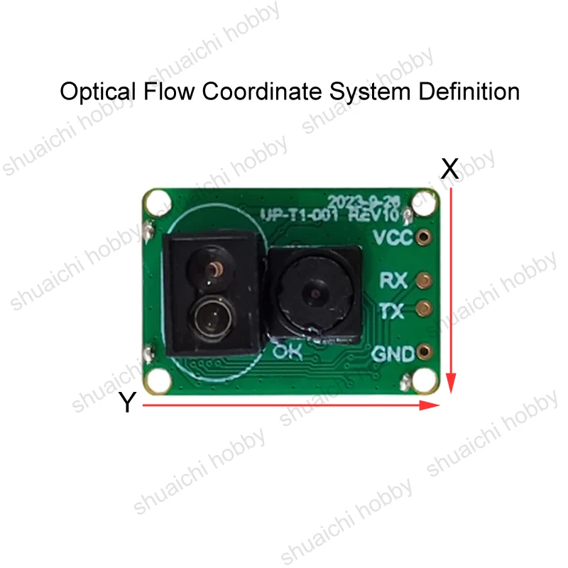 1PC Upixel UP-T1-001-Plus Optical Flow Sensor Ranging Module Horizontal/Vertical Positioning 50Hz 115200 Output for UAV RC Drone