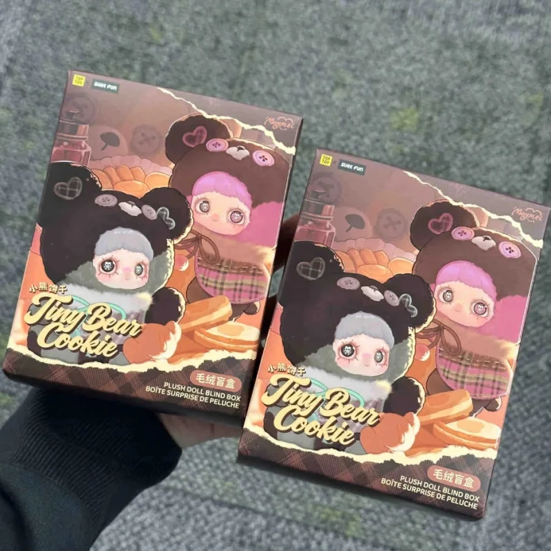Em estoque original maymei teddy bear cookie série caixa cega de pelúcia boneca caixa misteriosa boneca de pelúcia presente aniversário para amigo