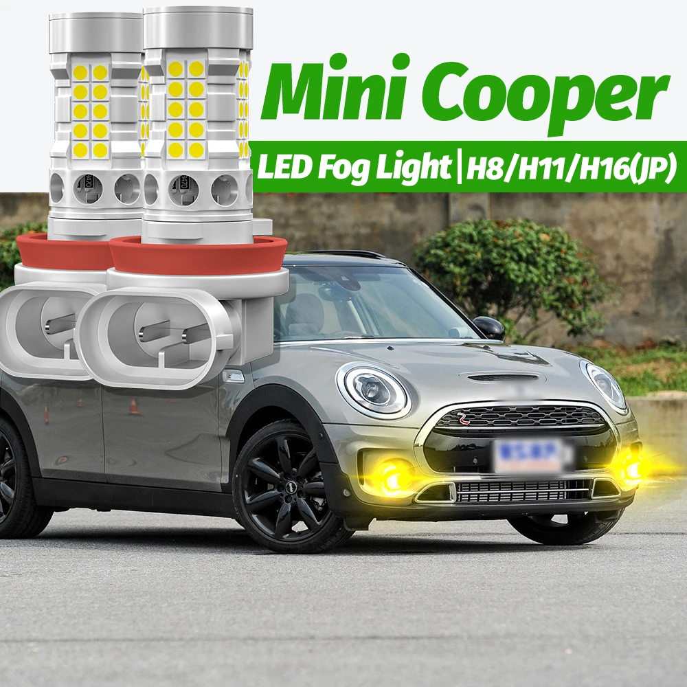 2pcs LED Fog Light Blub Lamp H8 Canbus No Error For Mini Cooper F55 F56 R56 Clubman F54 R55 Convertible F57 R57 R60 R58 R61 R59