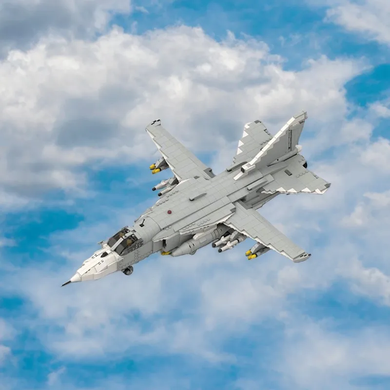 1474 قطعة MOC طائرة متنقلة موضوع Sukhoiing SU-24 1:34 مقياس رائعة الجناح تفاصيل لتقوم بها بنفسك نموذج اللبنات عيد ميلاد اللعب هدية #2