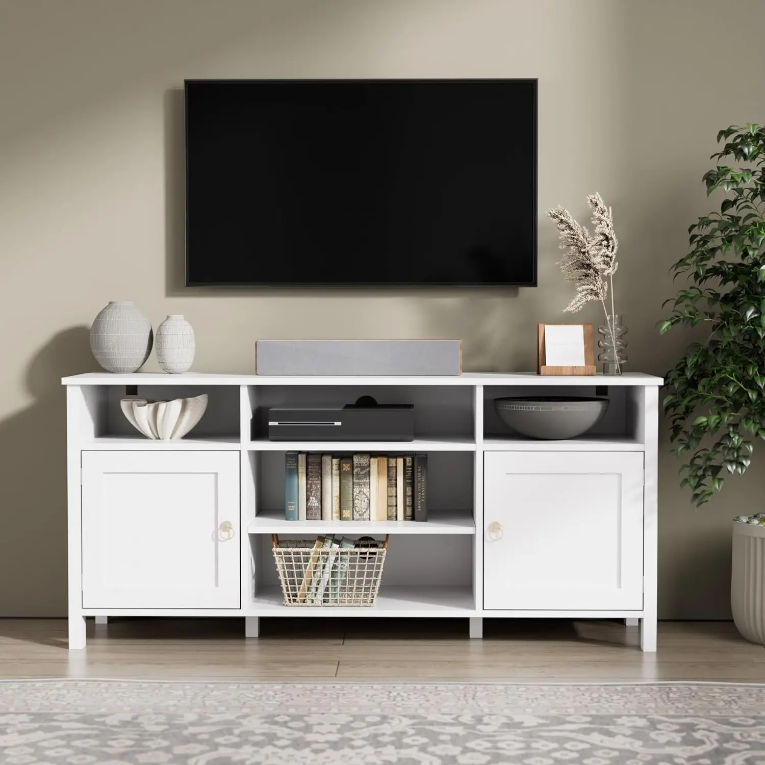 Modern Farmhouse TV Stand for TVs up to 60