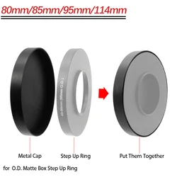 Metal Lens Cap 80/85/95/110/114 mm For Matte Box Adapter Step Up Ring Camera Metal Lens Cap Protection Cover