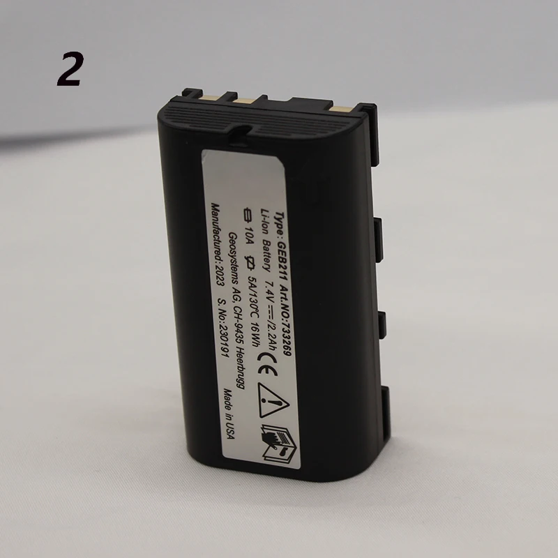 

2 pieces Li-ion battery GEB211 for Leic TPS1200 TS1200/02/06/09/11/12/16 iCR50/60/70/80 total station