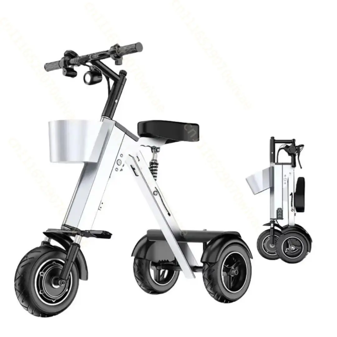 Cross-border Folding Electric Vehicle Aluminum Alloy Tricycle for Home Small Mobility Scooter Vehicle Outdoor Electric Tricycle