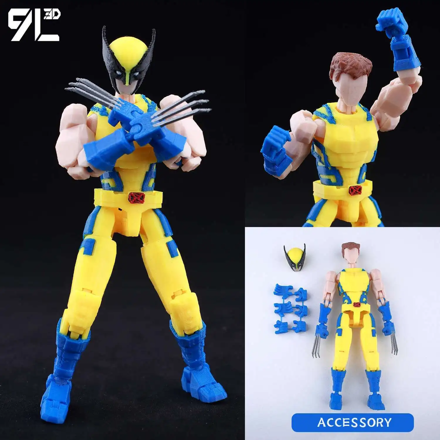 マーベル　フィギュア13体セット 9L3D Printed Anime Characters Lucky Dummy 13 Action Figures
