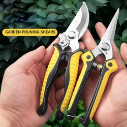 Pruner Garden Scissors Professional Sharp Bypass Pruning Shears Tree Trimmers Secateurs Hand Clippers For Garden Beak Scissors