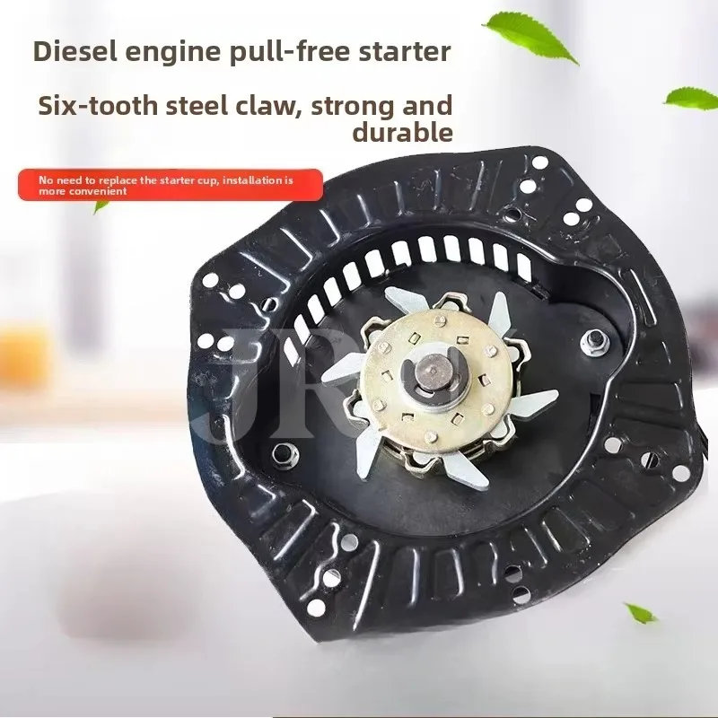 Diesel Micro Tiller Without Pulling Starter Air-cooled 173F To 192F Hand Cranked Spring Starter for Agricultural Machinery Hand