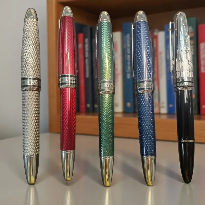 Resin Fountain Pen Rose Knife Calligraphy Retro Fish Scale Carving Long Knife 0.5F 0.7mm Ink Pen School Supplies Calligraphy Pen